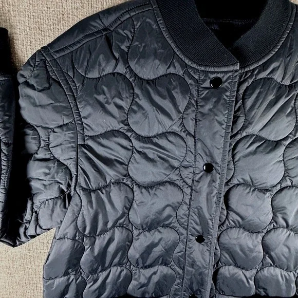 Madewell Quilted Oversized Bomber Jacket Size Small